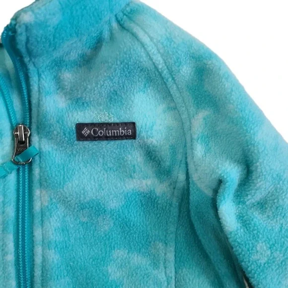 Columbia Full‎ Zip Fleece Jacket Kids 18-24 Months Aqua Teal Casual - Picture 7 of 10